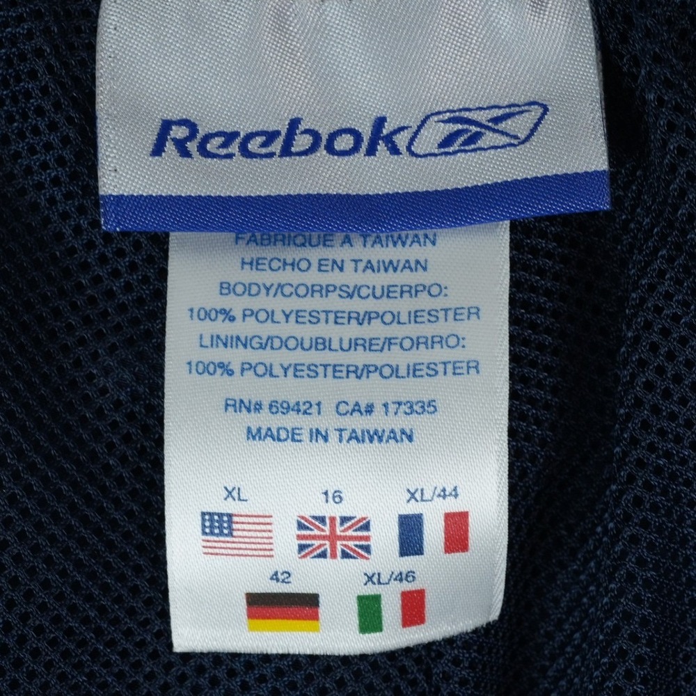 Vintage Reebok Athletic Shorts Women XL Navy Blue Mesh Lined Teflon Y2K 2004 - Picture 4 of 12